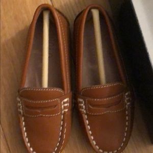 Ralph lauren toddlers tan leather telly loafers